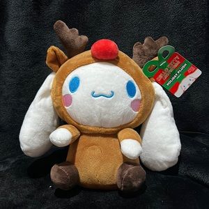 New Hello Kitty and friends Sanrio Cinnamoroll reindeer holiday plush 9”